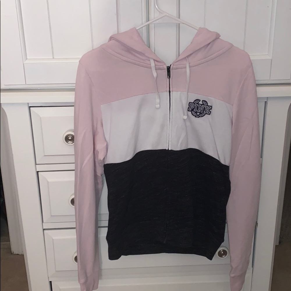 PINK zip up sweatshirt